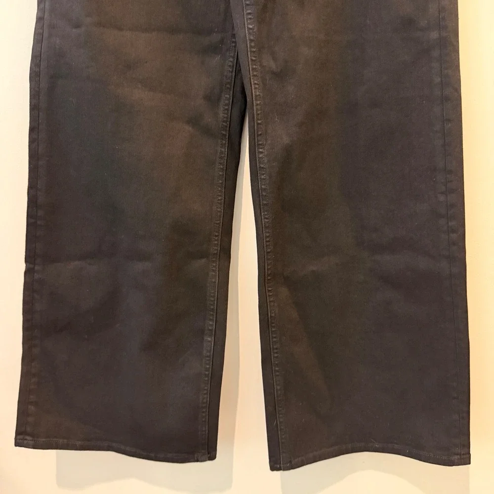 Quince Bella Stretch Wide Leg Jeans Denim Date Trip Vaca Black 26 Regular NWT - Picture 7 of 13
